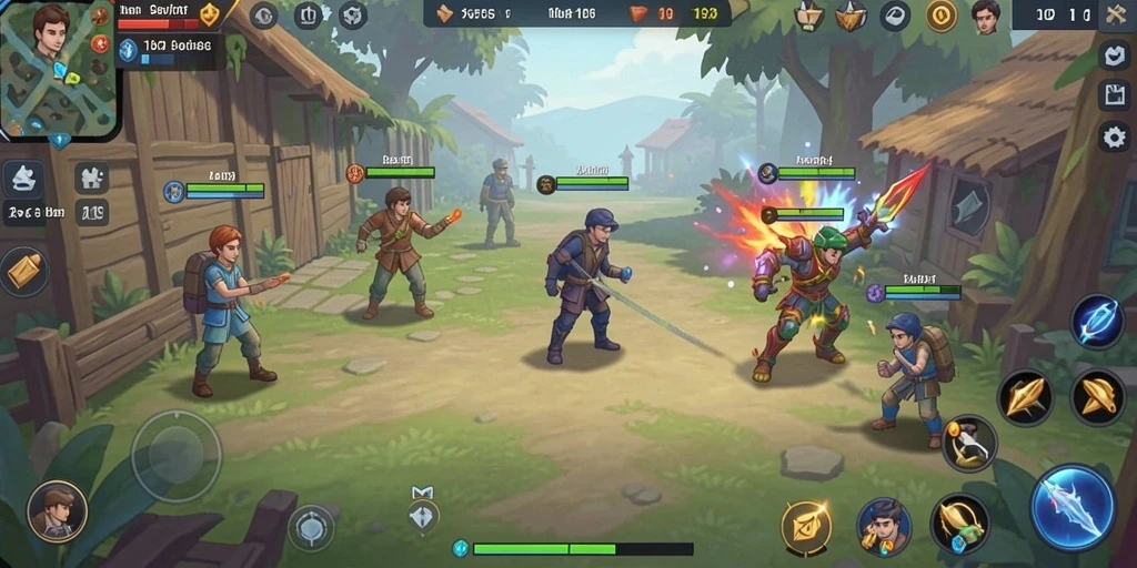 Screenshot memperlihatkan salah satu level yang menantang dengan grafis menawan.