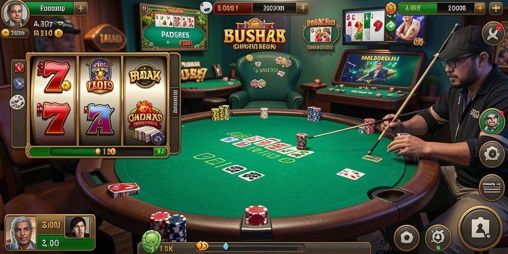 Lingkungan game yang memukau dan penuh detail.
