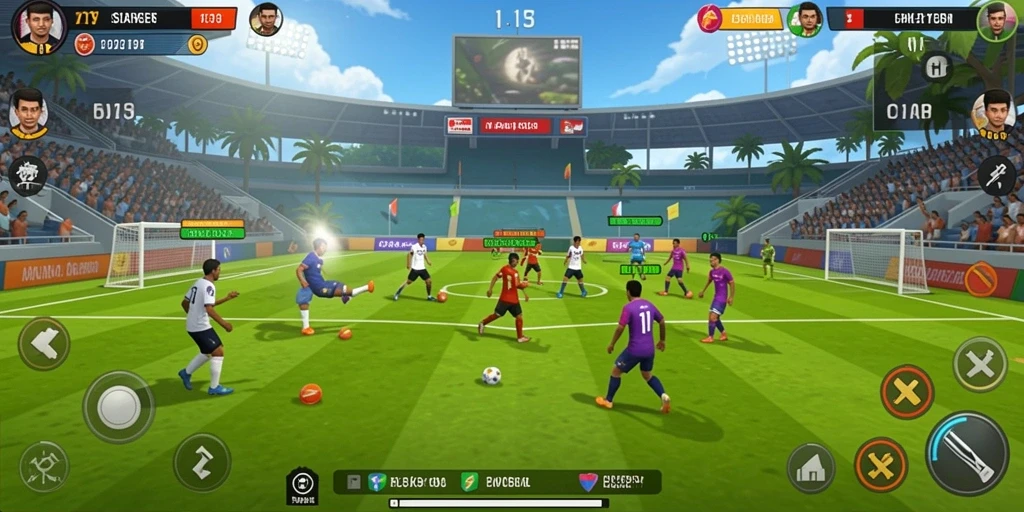 Tantangan seru di setiap level permainan.